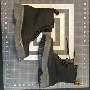Dr. Martens Black Suede Boots
